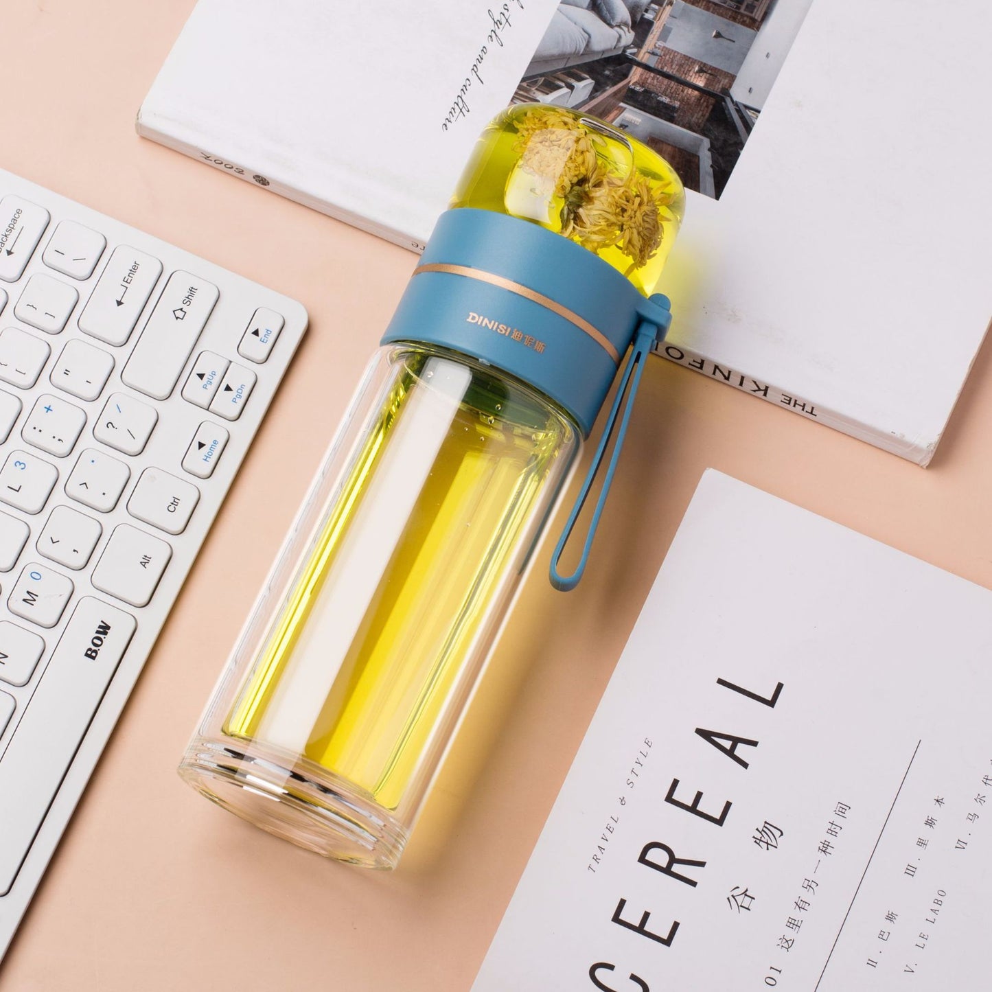 Glass Water Bottle