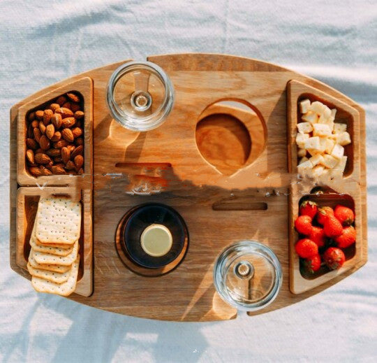 Wine Tray Outdoor Picnic