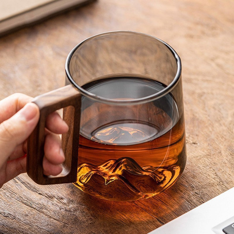 Wooden Handle Drinking Cup
