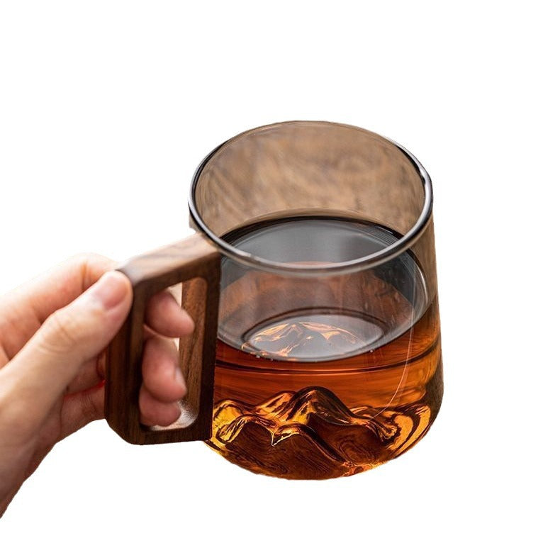 Wooden Handle Drinking Cup