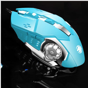 Blue Retro Keyboard And Mouse Set
